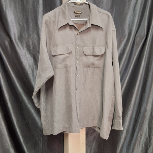 Gray Casual Button Down Shirt - Picture 1 of 9